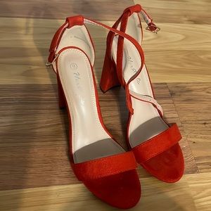 Red heels.